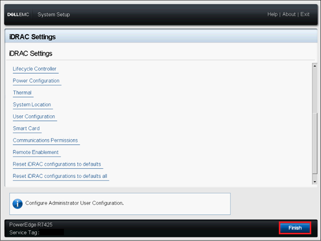 System Setup, iDRAC Settings