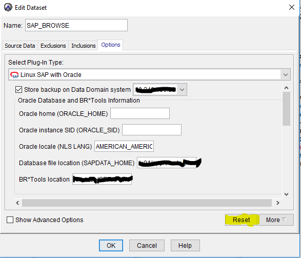 Avamar SAP backups failing with: avsap Error : Operation terminated ...