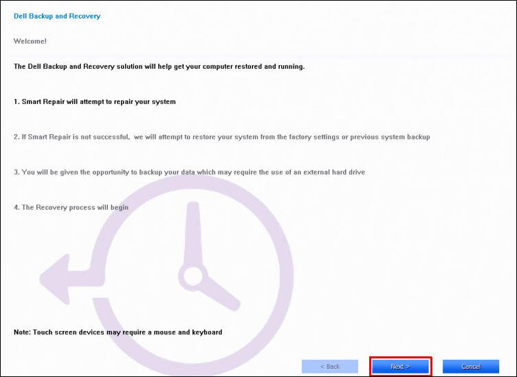 Restore Windows 8 Using The Factory Image Restore Method In Dell Backup And Recovery Dell Us