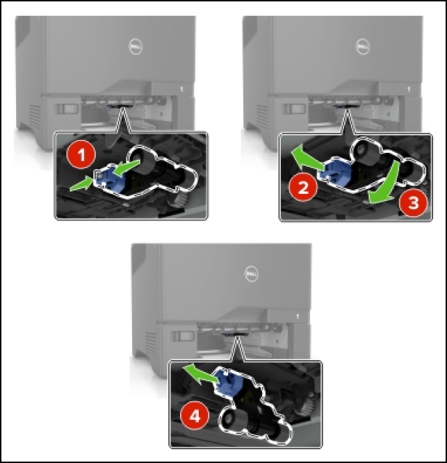 How to Remove and Install the Pick Roller on the S5840cdn Dell Laser
