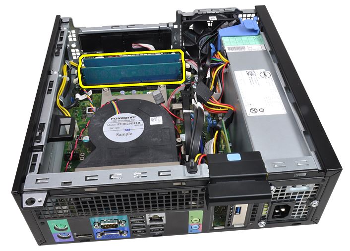 Optiplex 7010 Small Form Factor Sff Removal Guide For The Memory Fan Shelter System Fan Power Switch Cable And Heatsink Dell Canada