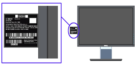 Locating the Serial Number, Service Tag and Regulatory Stickers on Dell ...