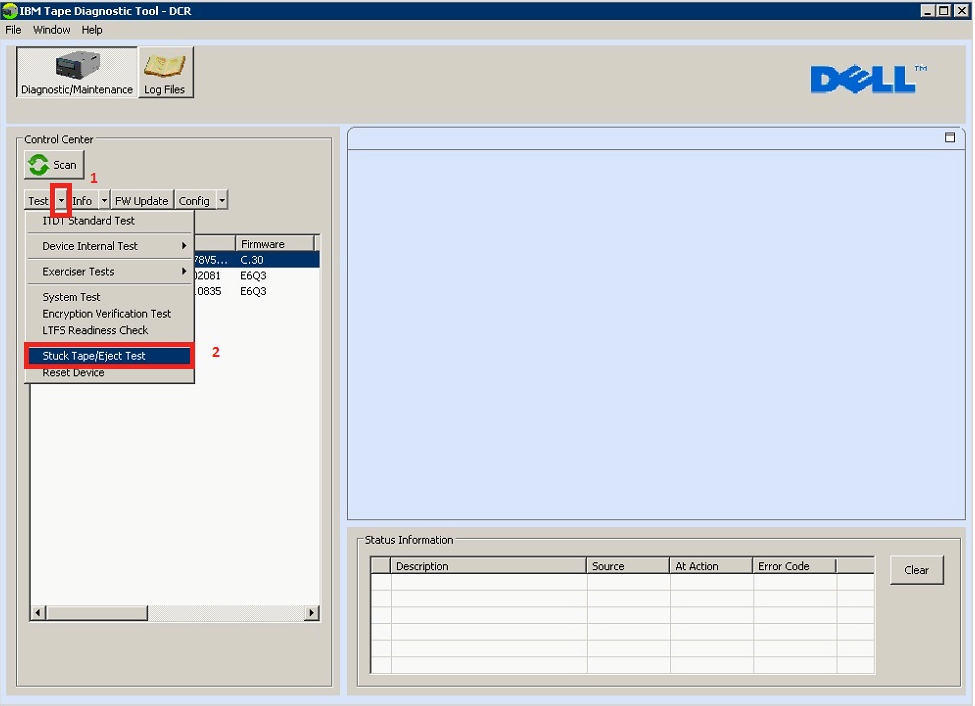 Troubleshooting Steps for Ejecting Stuck Tapes/Media from PowerVault