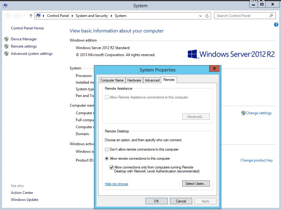 Теневое подключение rdp windows server 2016