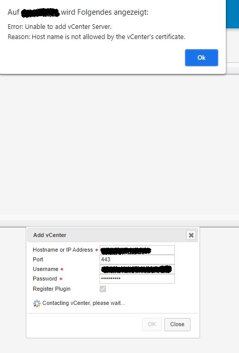 Adding a vCenter to PowerPath Management Appliance (PPMA) returns error ...