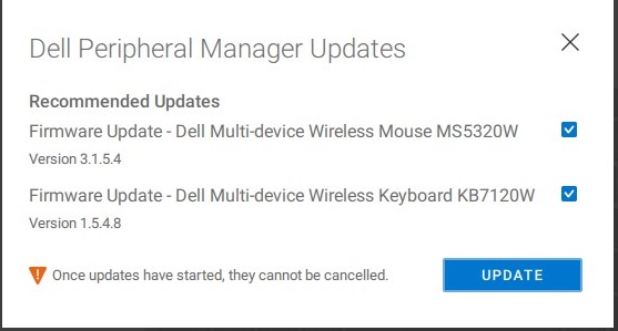 Peripheral Manager Software Updates Peripheral Manager Software Updates