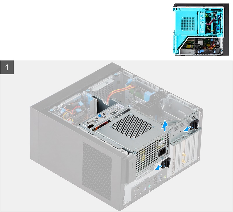 Dell 3650 和 3650 XE Precision 工作站电源装置固定框架