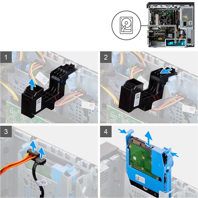 Dell 3650 和 3650 XE Precision 工作站3.5 英寸硬盘驱动器