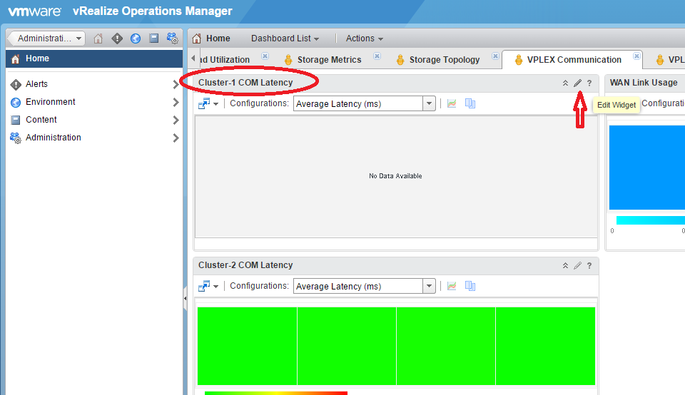 EMC Storage Analytics 3.x COM Latency Heat Map not displayed for Vplex Metro array under Cluster