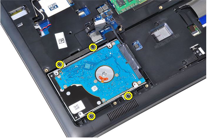 Latitude E5550 Removal Guide For The Hard Drive With Bracket Hard Drive With Isolation Msata Ssd Wlan Card And Wwan Dell Us