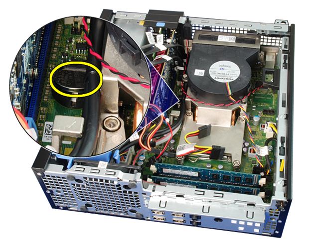Optiplex 790 Sff Removal Guide For The Memory Fan Shelter System Fan Power Switch Cable And Coin Cell Battery Dell Us