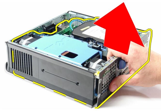 Optiplex 755 Ultra Small Form Factor Usff Removal Guide For The System Board Sled Heatsink Cooling Fans And Coin Cell Battery Dell Us