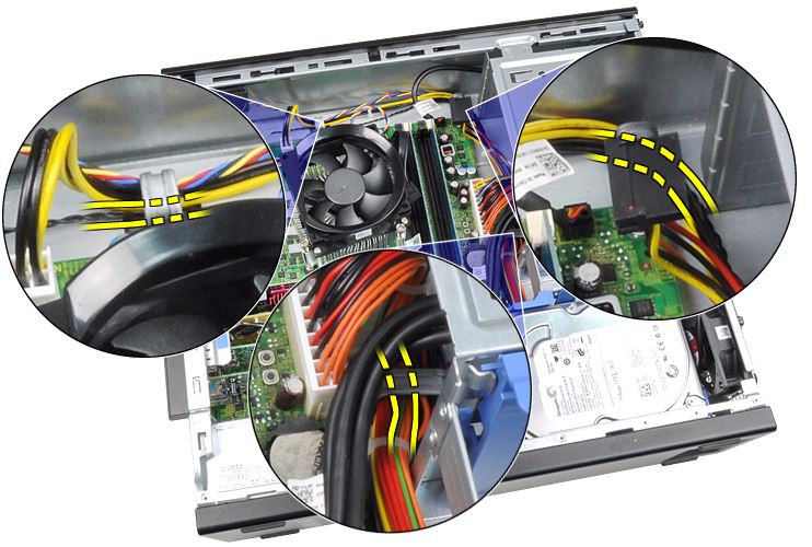 OptiPlex 7010 Desktop (DT) Removal Guide for the Front Thermal Sensor