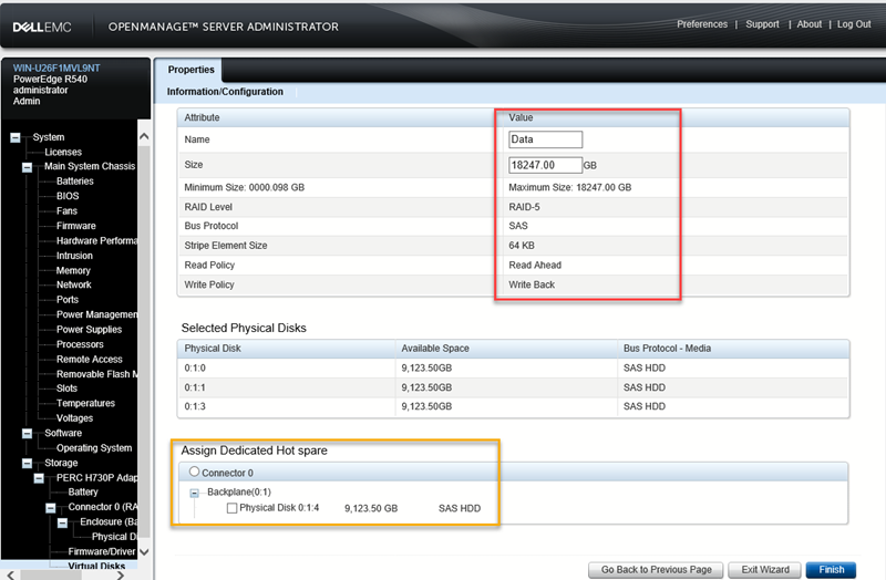 RAID setup Best practices on Dell PowerEdge Server using OpenManage