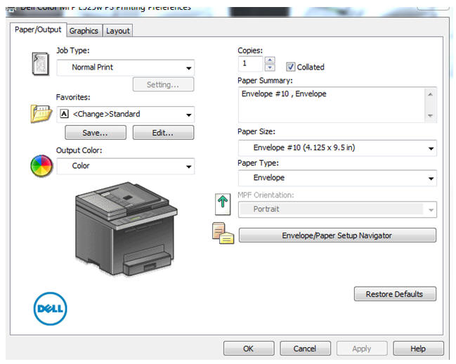 How to Load Envelopes on the E525W Dell Laser Printer Dell US