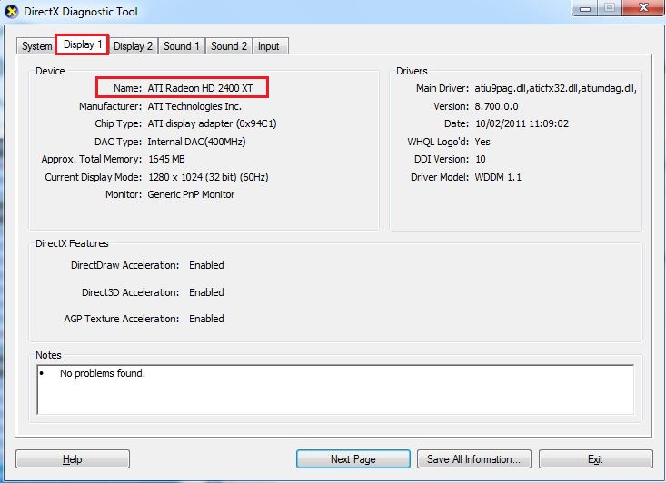 Checking Hardware Configuration (Driver Install) Dell
