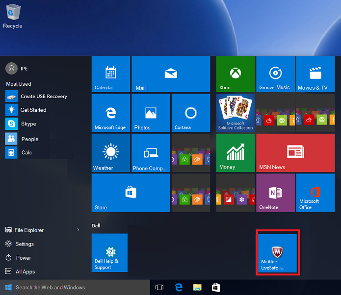 McAfee Security Software Icon Issues In Windows 10 Dell Canada