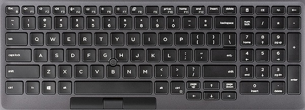 Vista do teclado do 3541