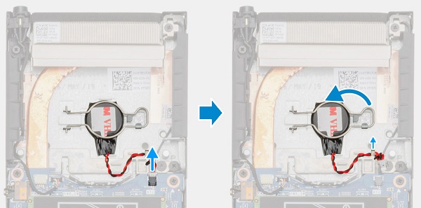 rimozione della batteria