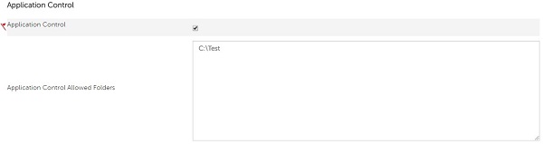 Application Control Allowed Folders