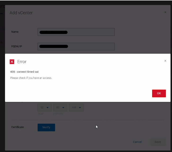 PowerProtect Data Manager Appliance DM5500 vCenter certificate