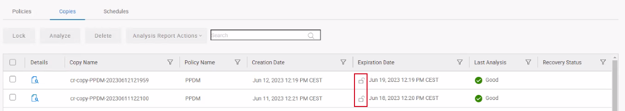 PowerProtect Cyber Recovery : Locked copy created using copy-lock has ...