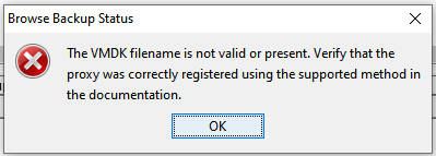 Mensagem de erro da MCGUI