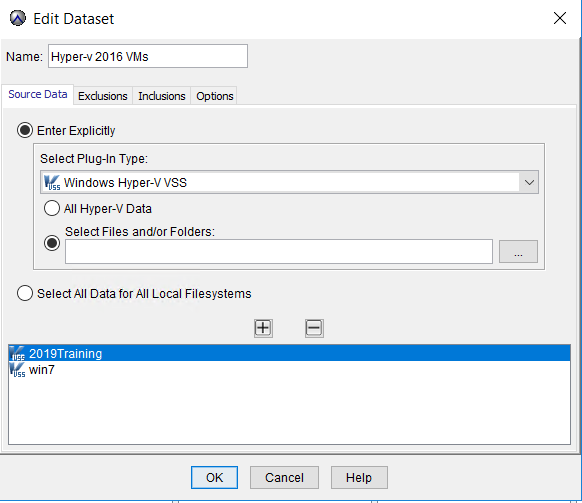 Avamar HyperV backup "GUID for target 'VM Name' not matching with any