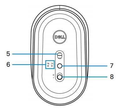 dell mobile wireless mouse ms3320w bottom view