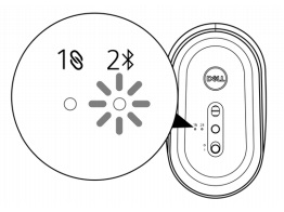 Langaton dell mobile mouse ms3320w -pariliitos Bluetooth 2:ssa