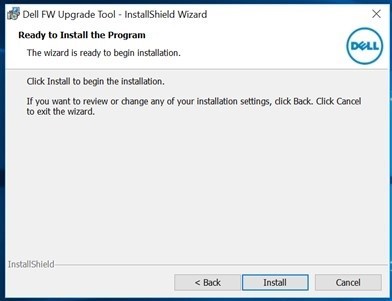 Appuyez sur Installer pour lancer le processus d’installation