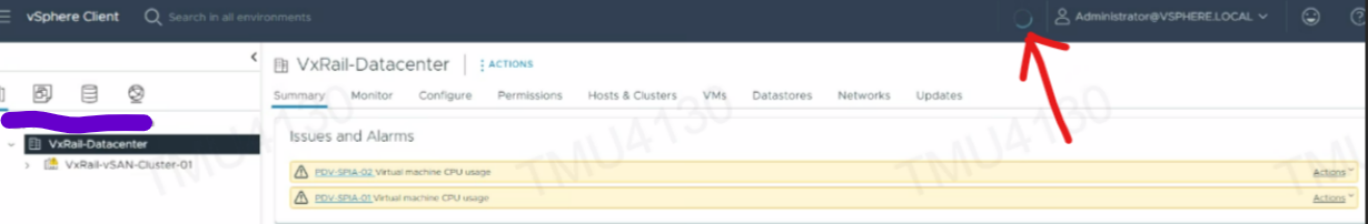 Picture of the spinning refresh button.
