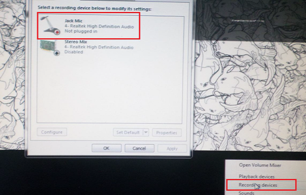 Mikrofonin asetukset