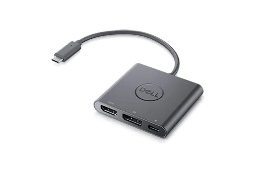 USB-C til dobbelt USB-A med strømforsyning