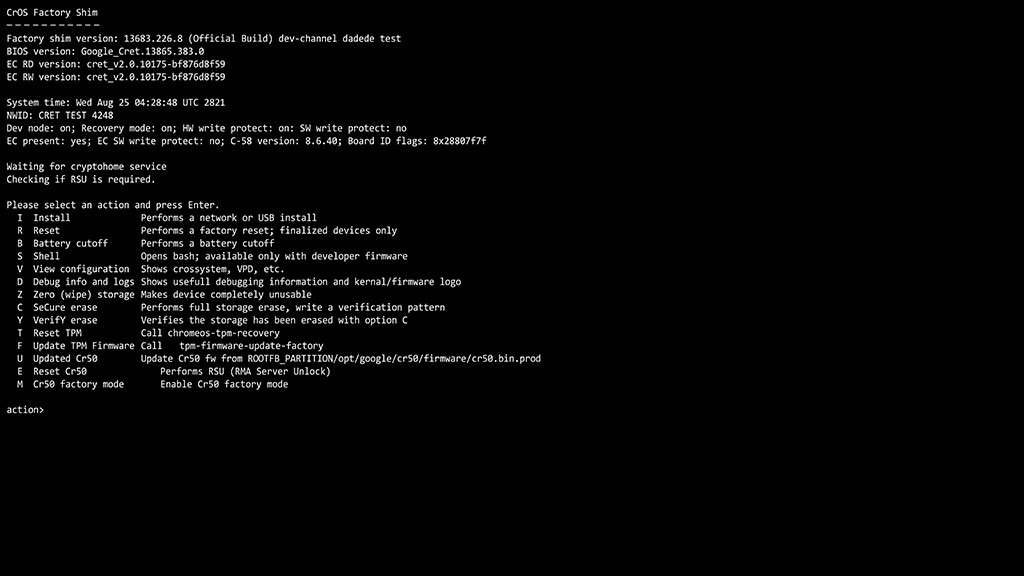 ChromeOS Factory Shim