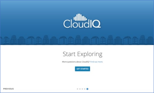 CloudIQ 入门屏幕 5