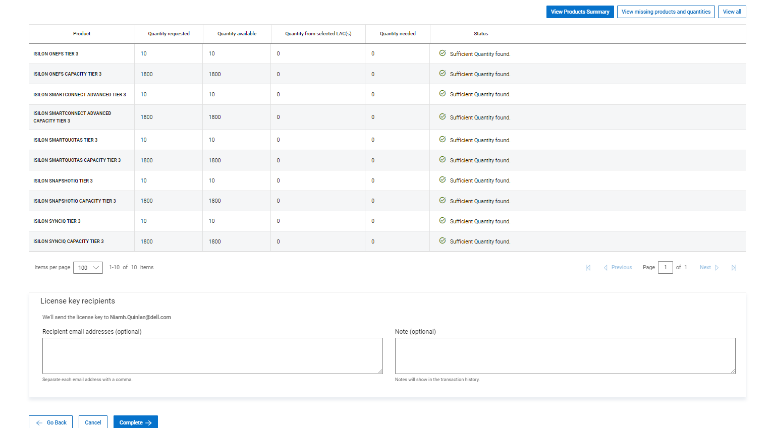Page Complete activation