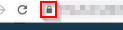 Browser lock indicating secure connection