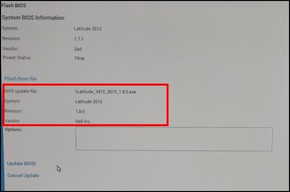 BIOS AgS (2020 o versioni successive) - Flash BIOS