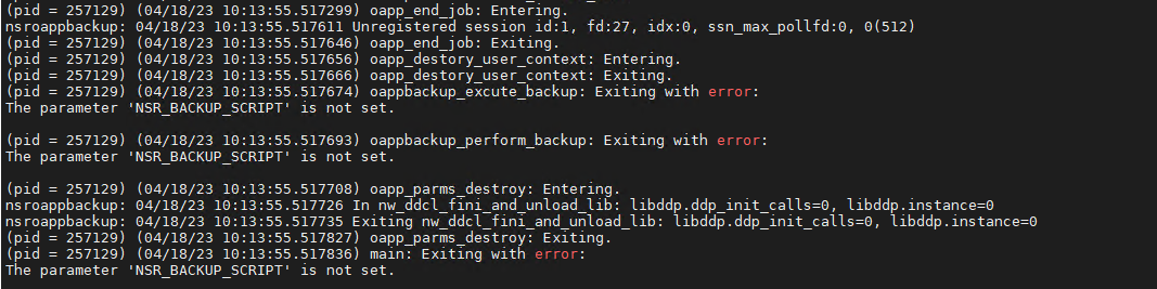Dzienniki NMDA PostgreSQL zgłaszają ten sam błąd