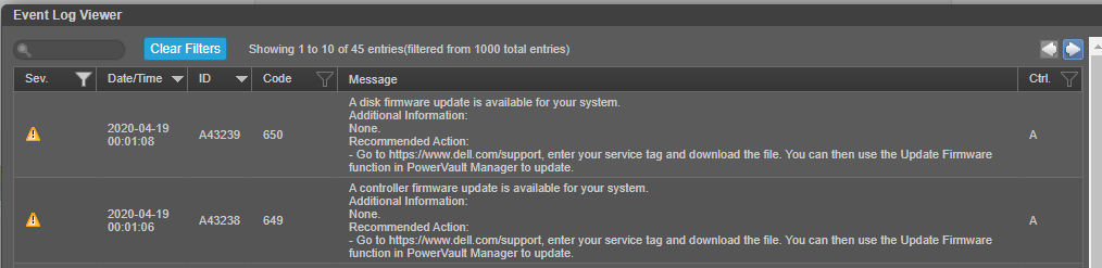 У переглядачі журналу подій відображаються події 649 і 650.