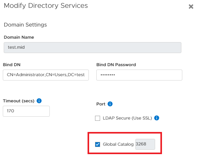 Enable Global Catalog Server