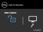 C7520QT Unlocking the Touch On Screen Menu