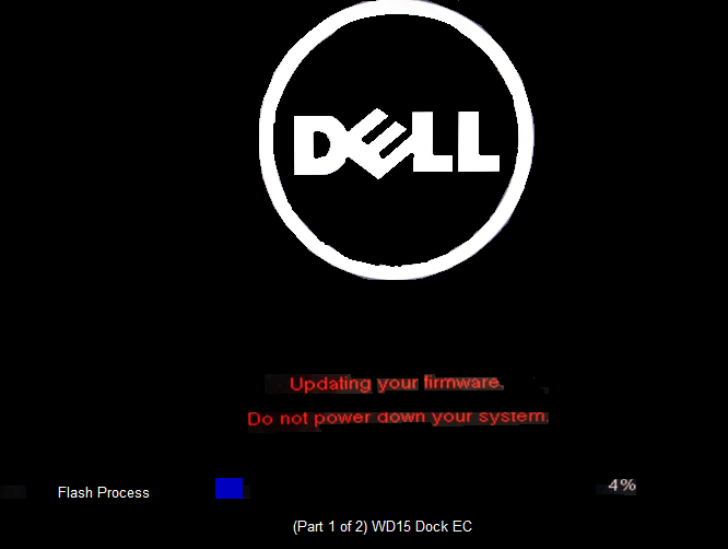 Processo de flash de firmware da dell dock station