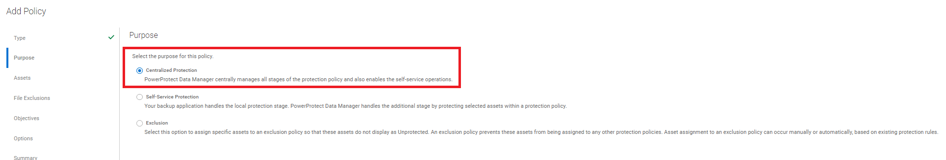 Select Centralized Protection