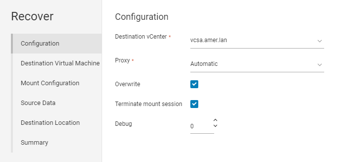 Manually picking a vProxy to use