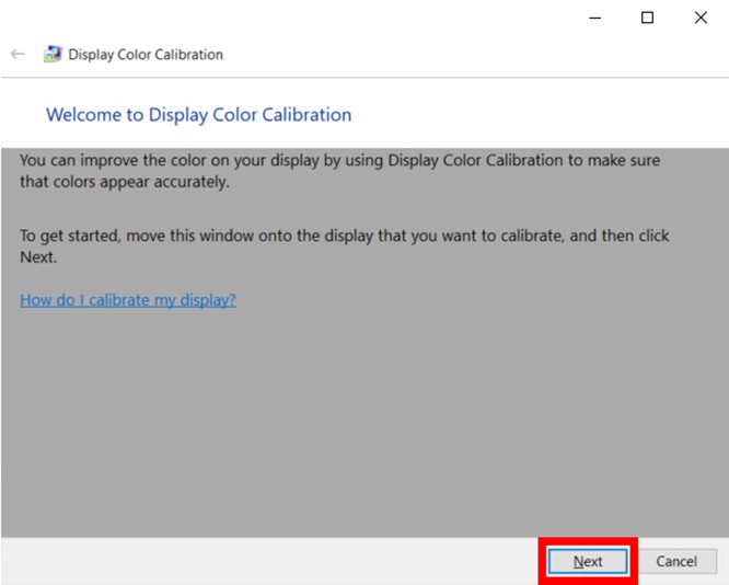 Display color calibration utility in Windows 11 and Windows 10