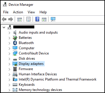 Administrador de dispositivos de Windows