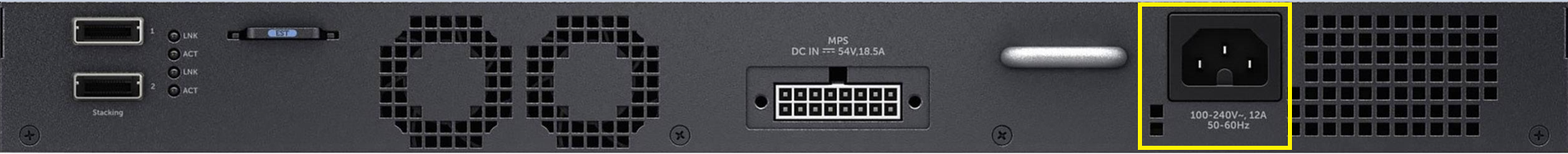Parte posterior del N2048P