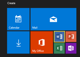 Плитки Windows 10
